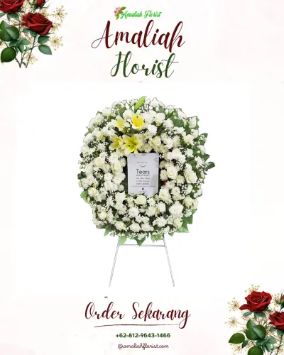 Krans Bunga Duka Cita di Kembanglimus